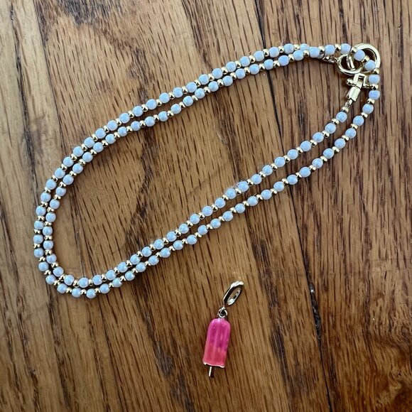 Gorjana Poppy Pearl Necklace and Popsicle Charm - Picture 4 of 6